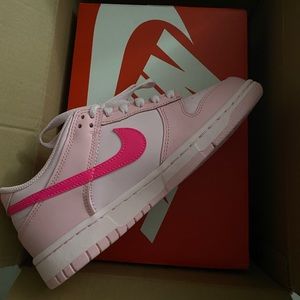 Triple Pink Dunk lows….new with authenticity….tried them on and didn’t fit